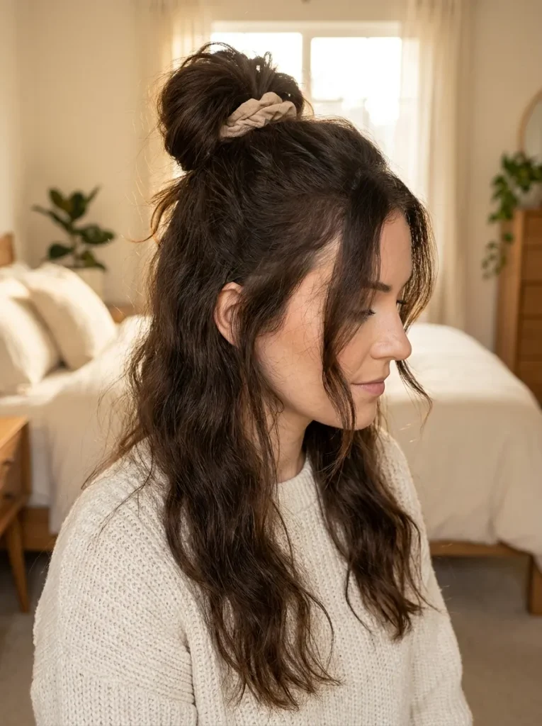 Messy High Bun
