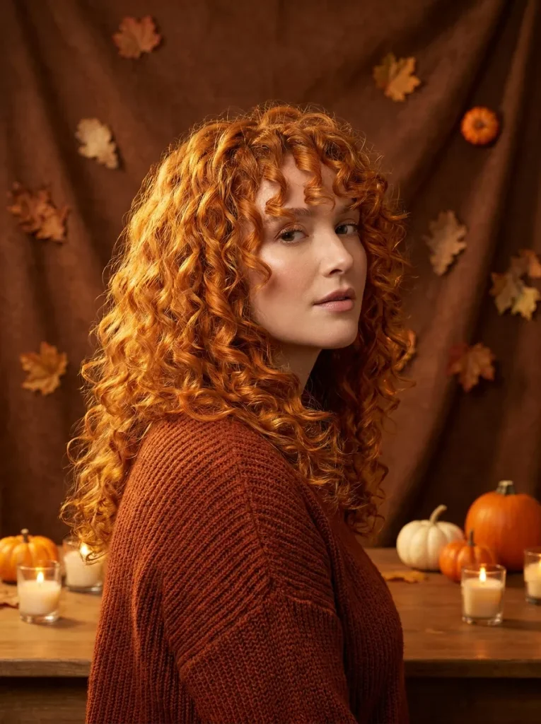 Pumpkin Orange Curls
