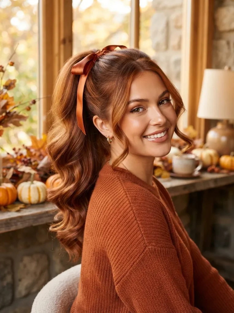 Pumpkin Spice Ponytail