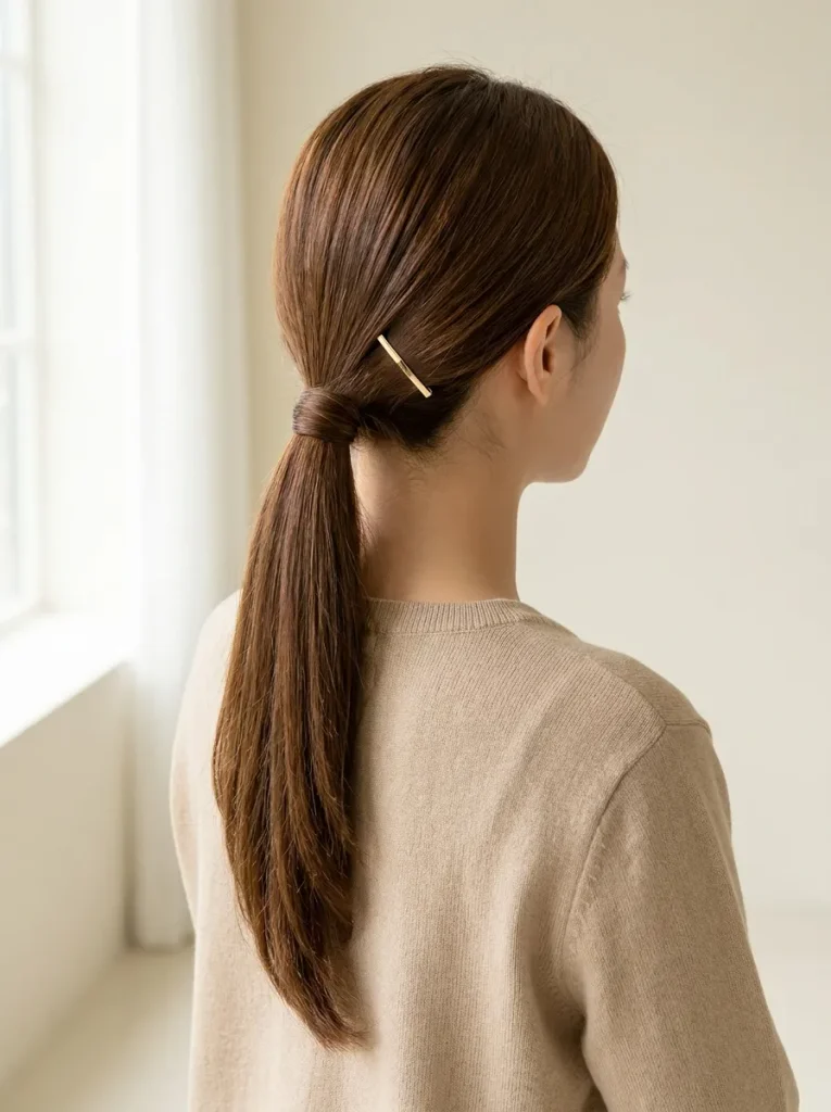 Sleek Low Ponytail