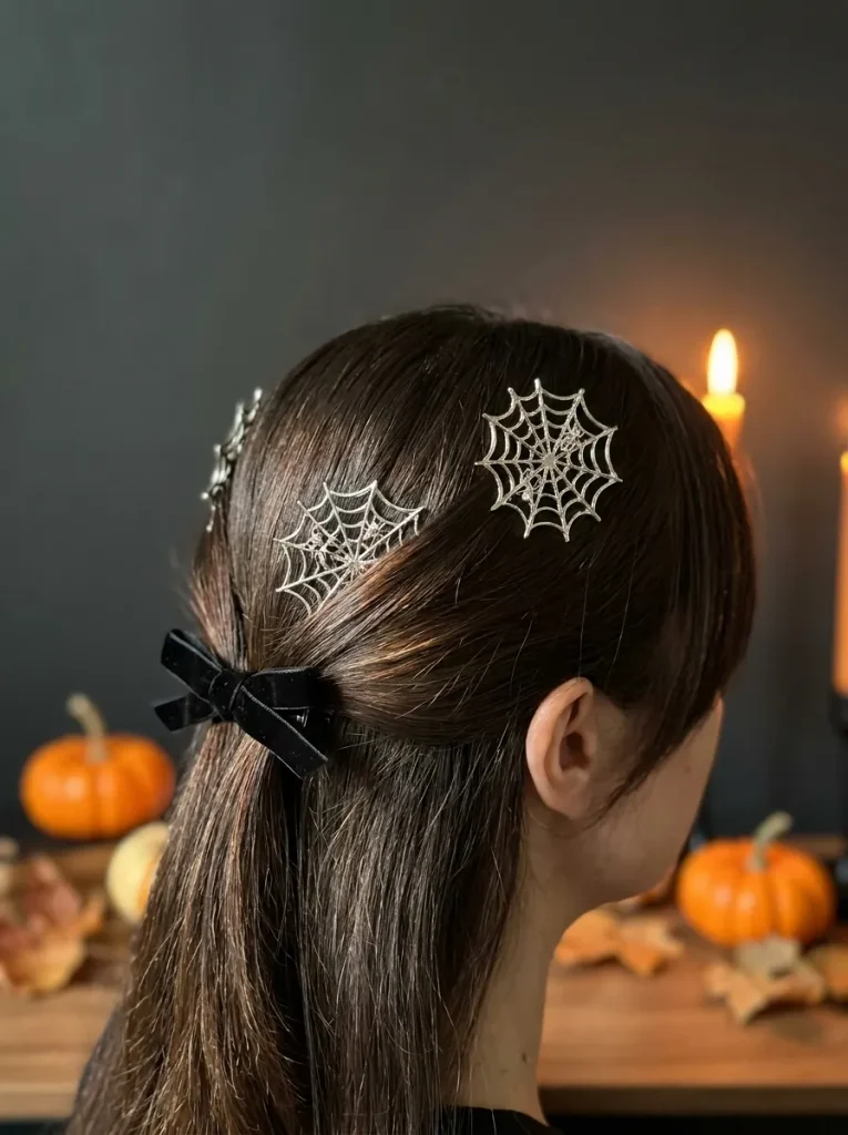 Spiderweb Hair Pins