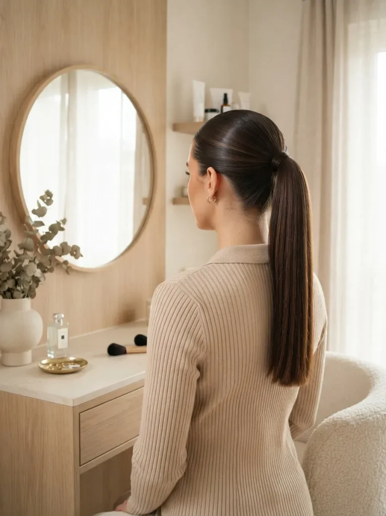 Straight Ends Ponytail