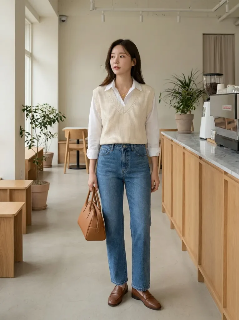 Sweater Vest Denim