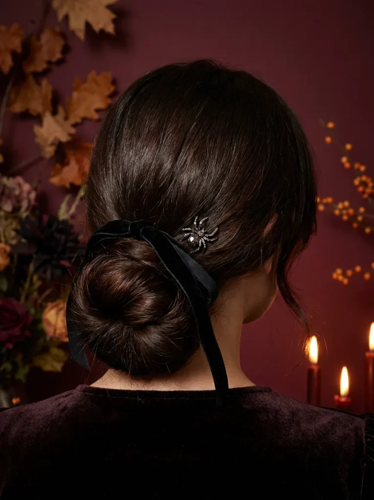 Velvet Spider Bun