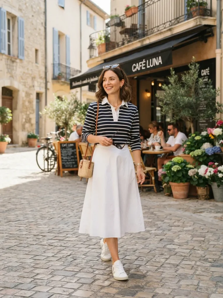 White Skirt Sneakers