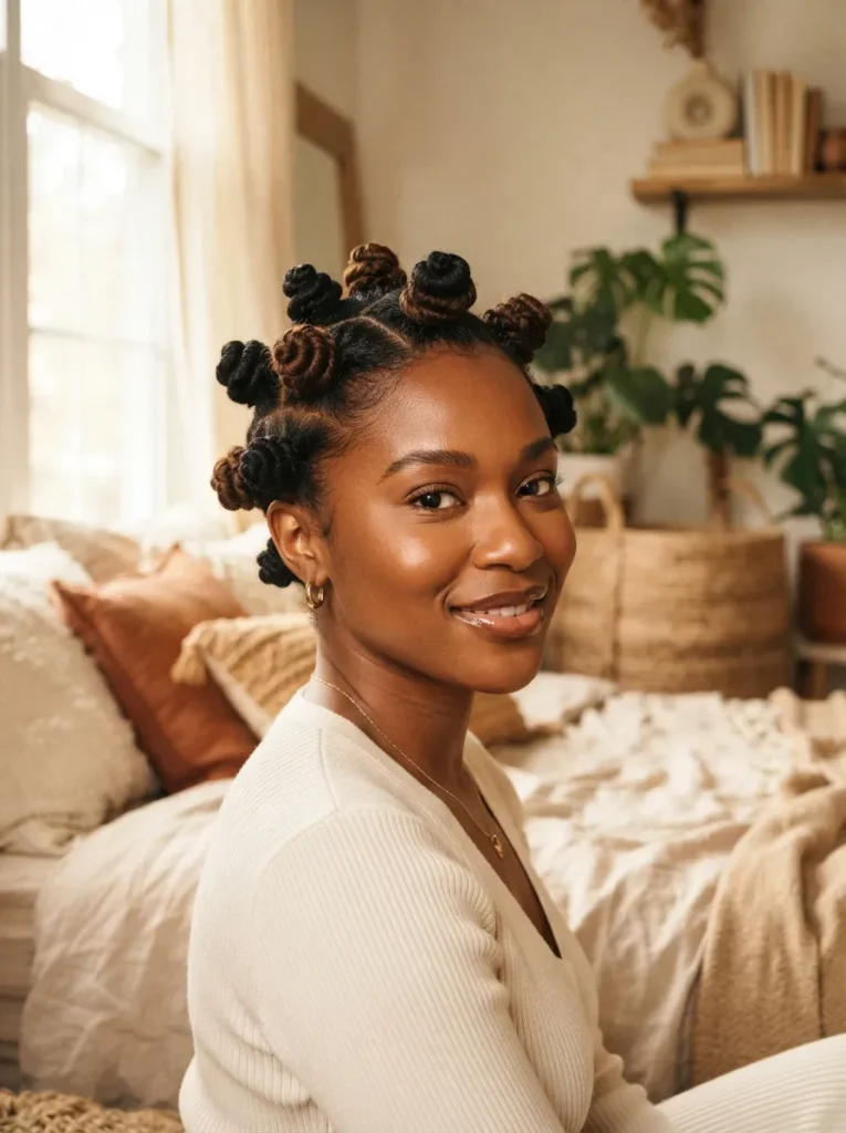 Bantu Knot Sections