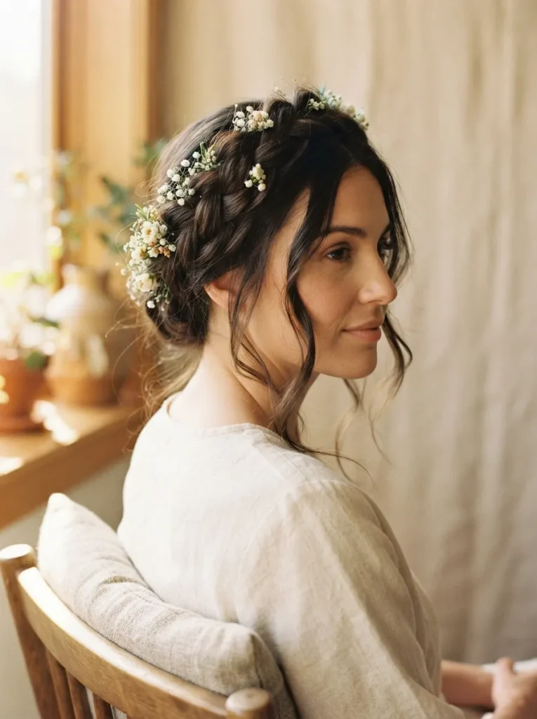 Braided Crown Updo