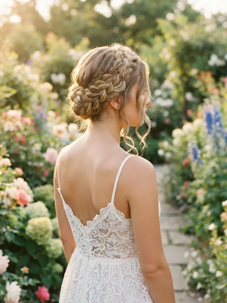 Braided Crown Updo