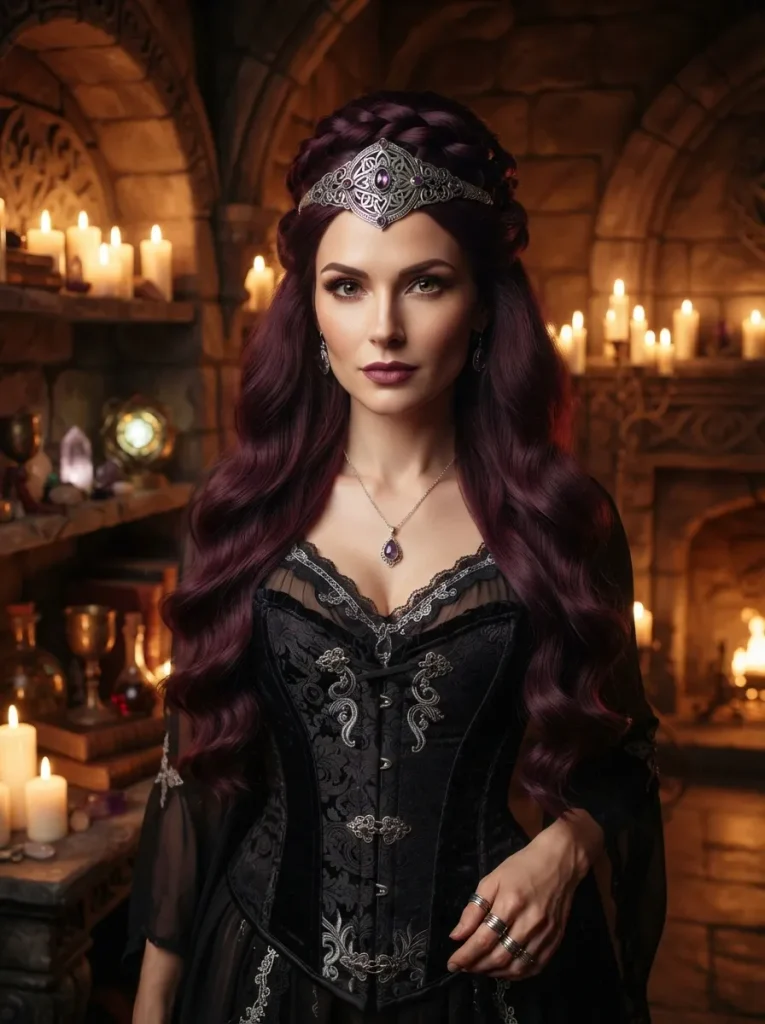 Half-Up Sorceress Style