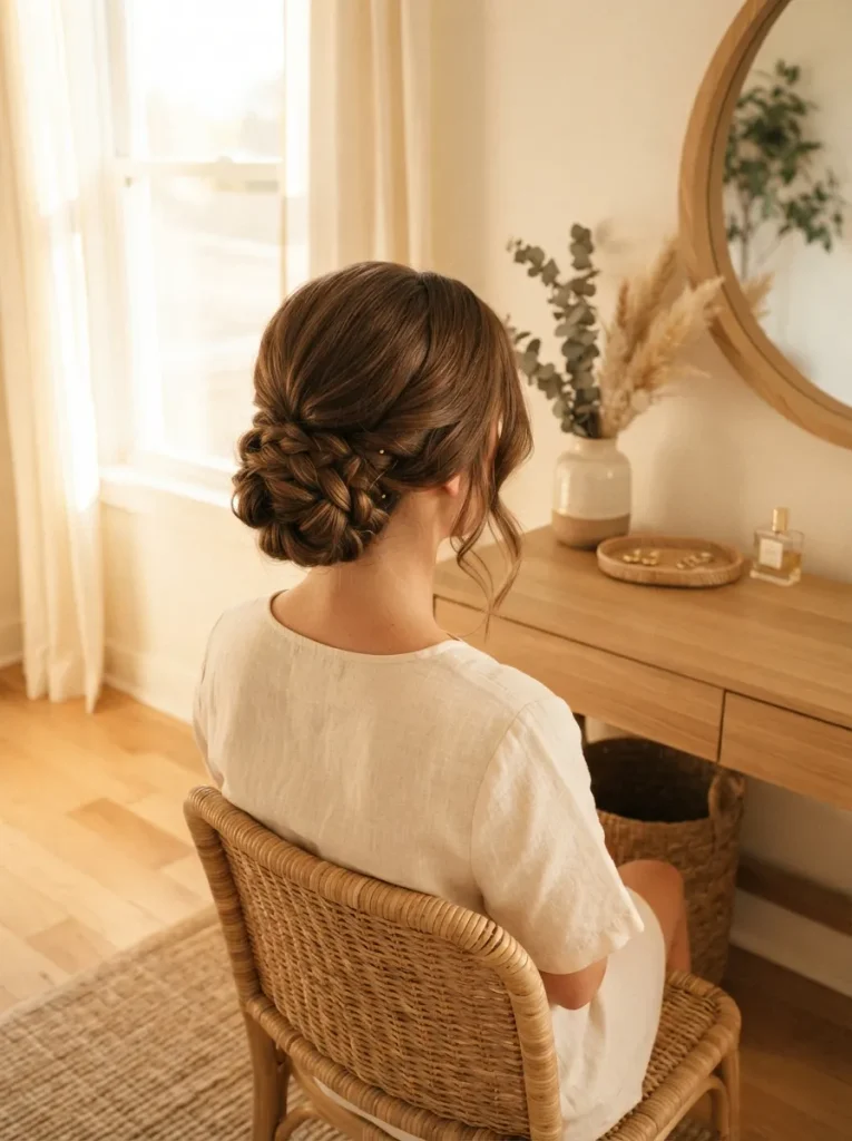Low Braided Bun