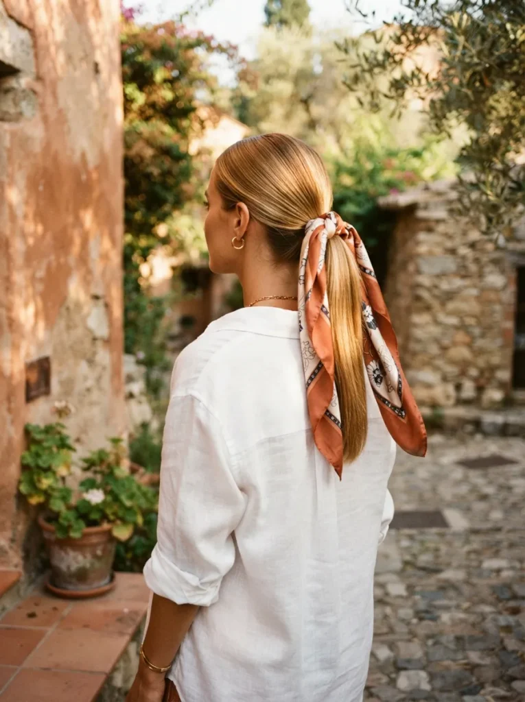 Silk Scarf Ponytail