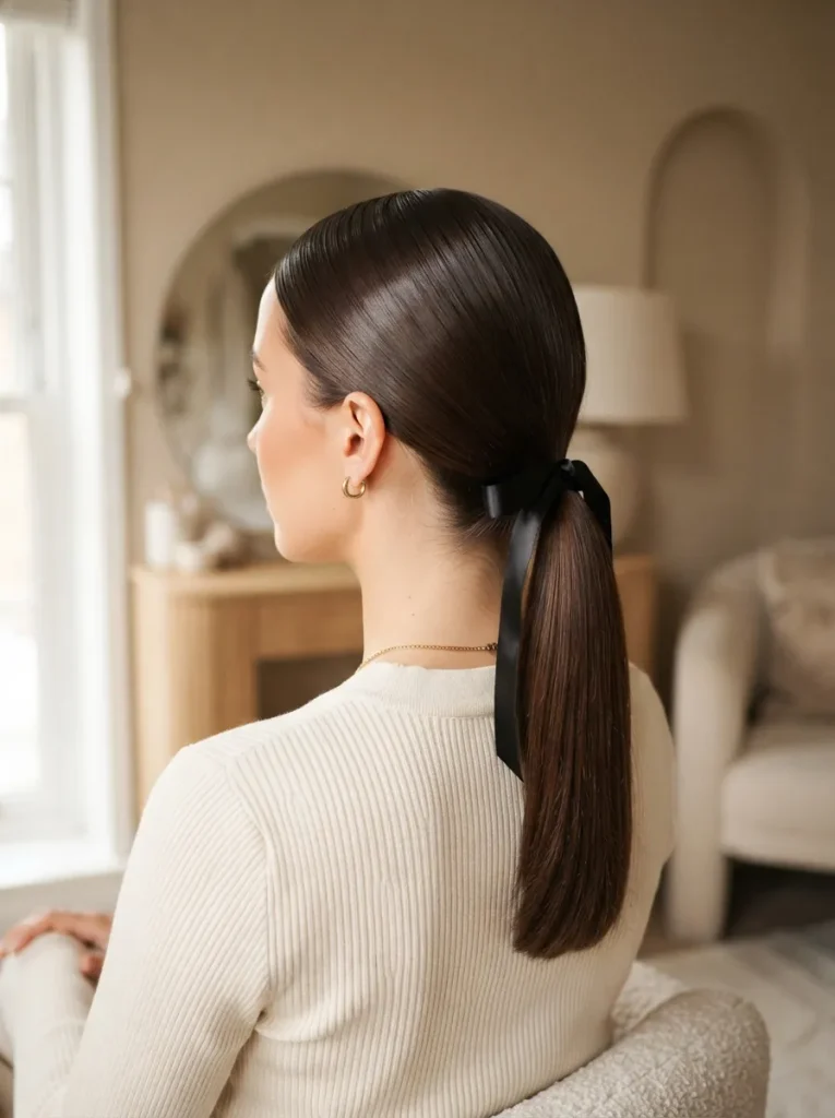 Sleek Low Ponytail