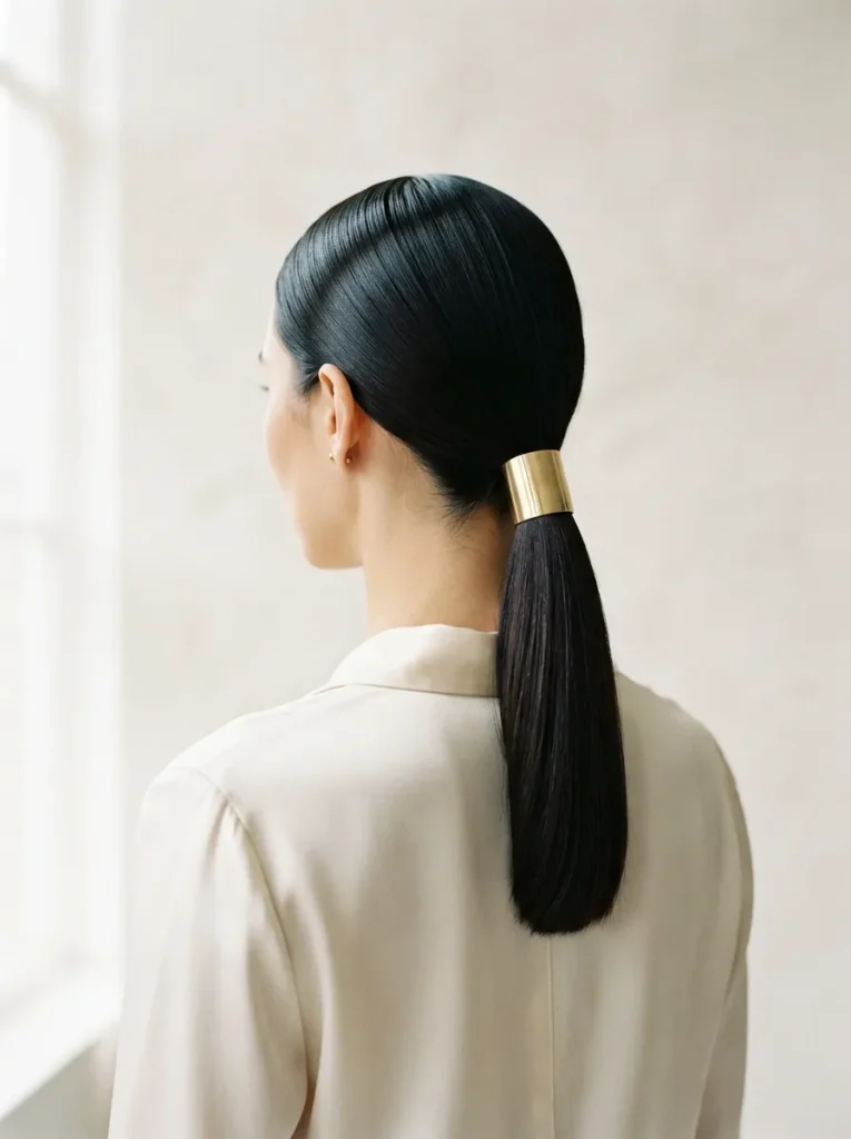Sleek Low Ponytail