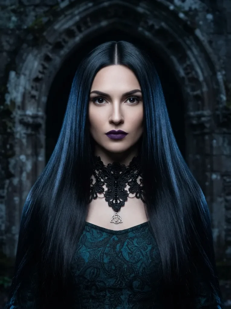 Sleek Raven Black Hair