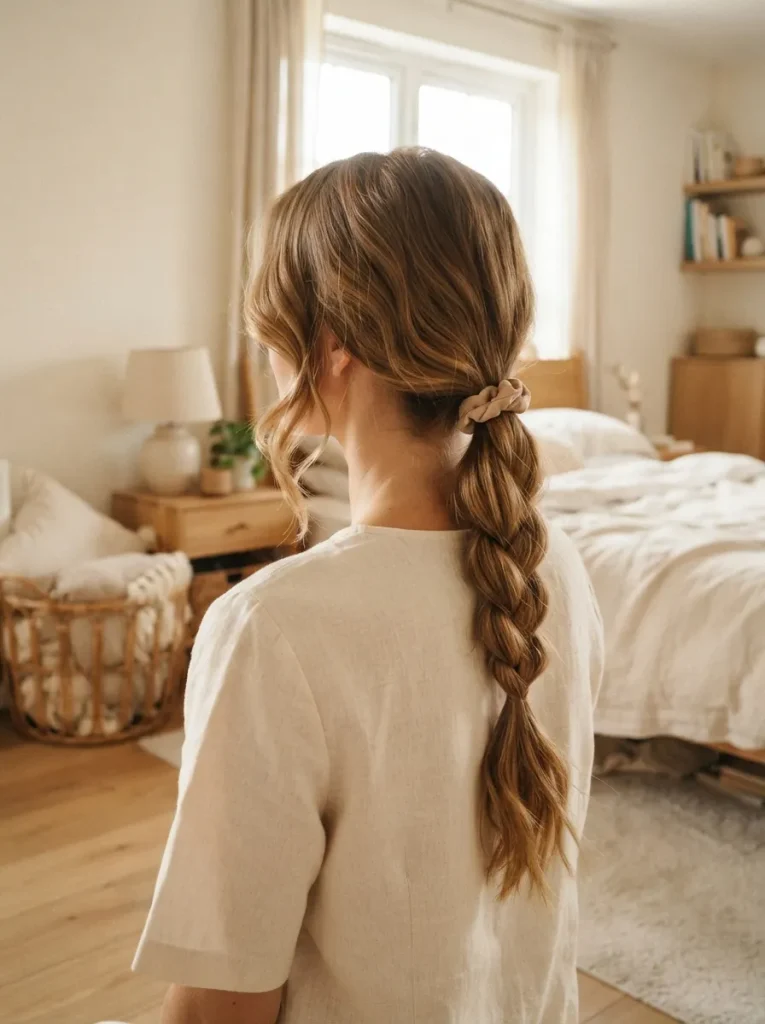 Soft Braided Ponytail