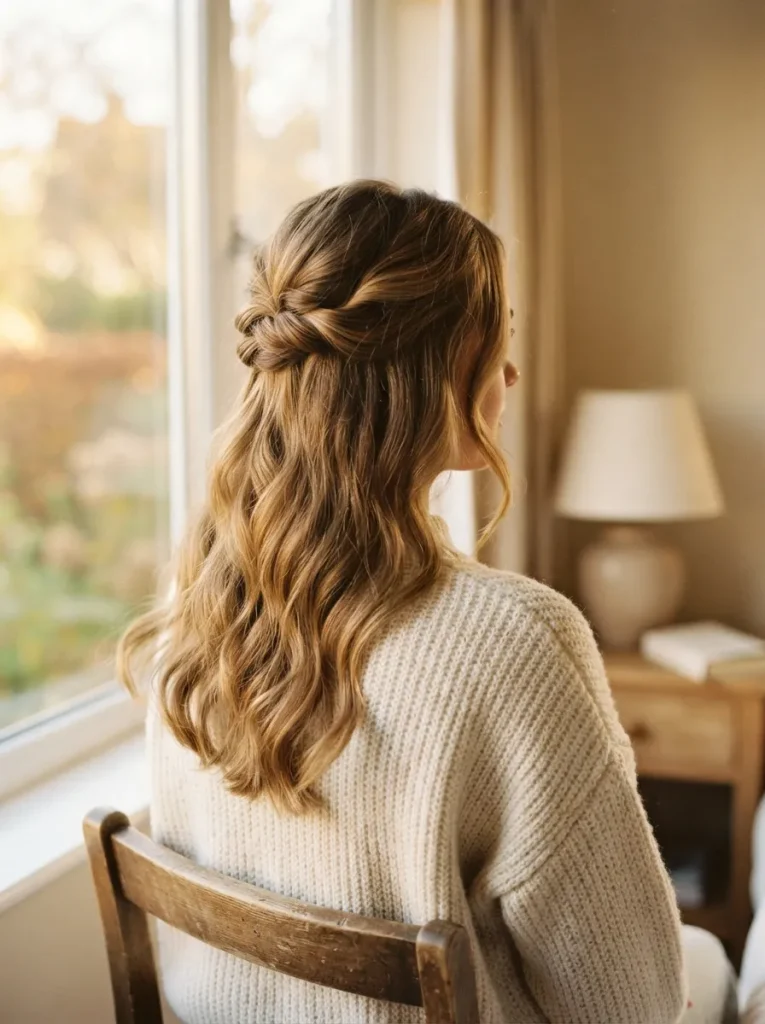 Soft Half-Up Twist