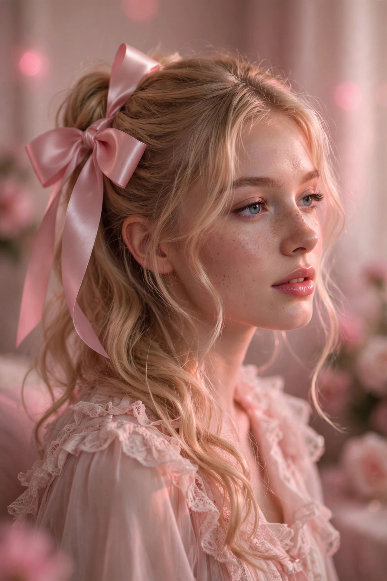 Coquette Bow Hairstyle
