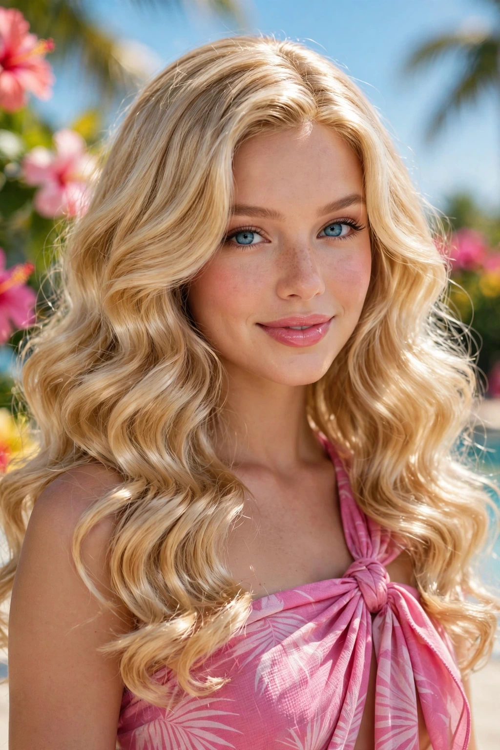Beach Barbie waves