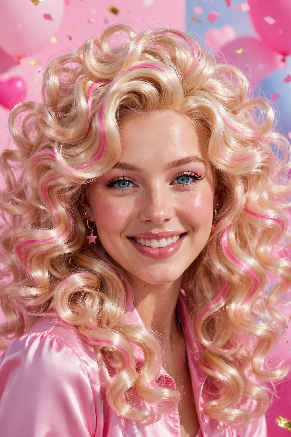 Loose Barbie curls