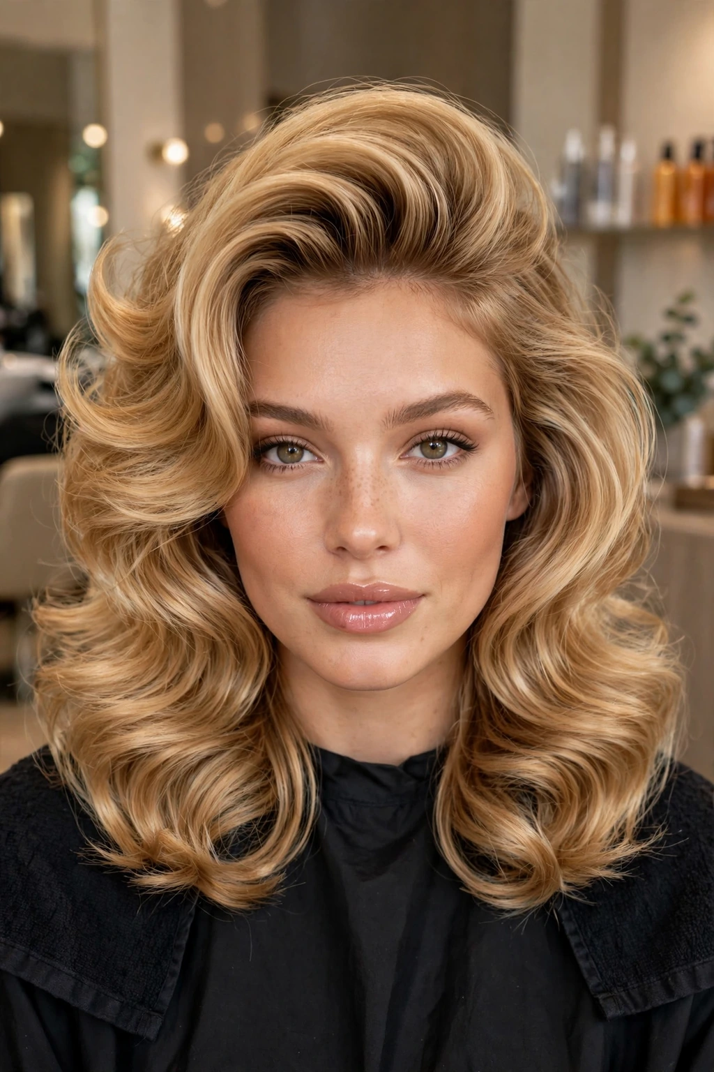 Bouncy blow dry