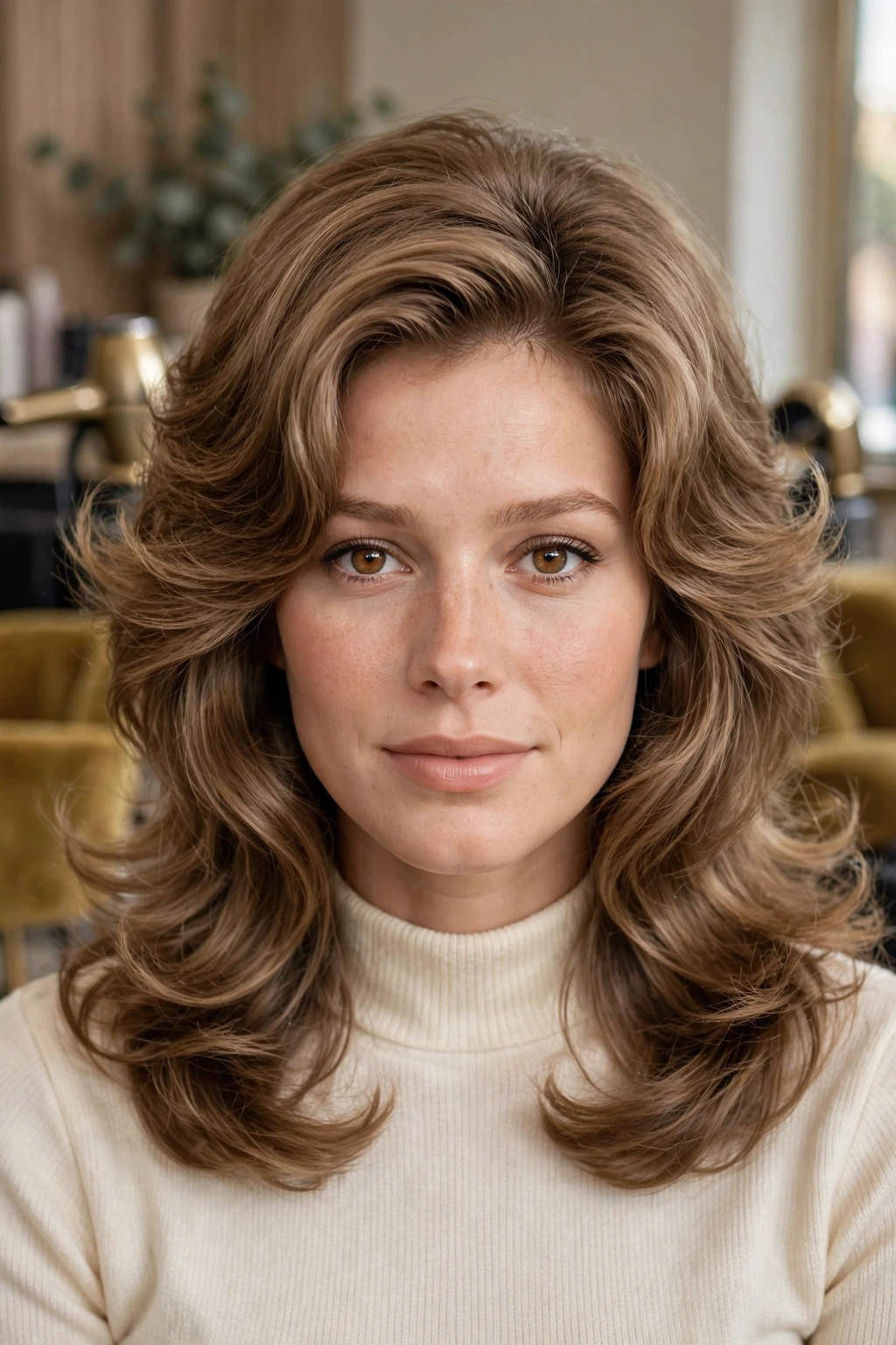 Feathered blow dry
