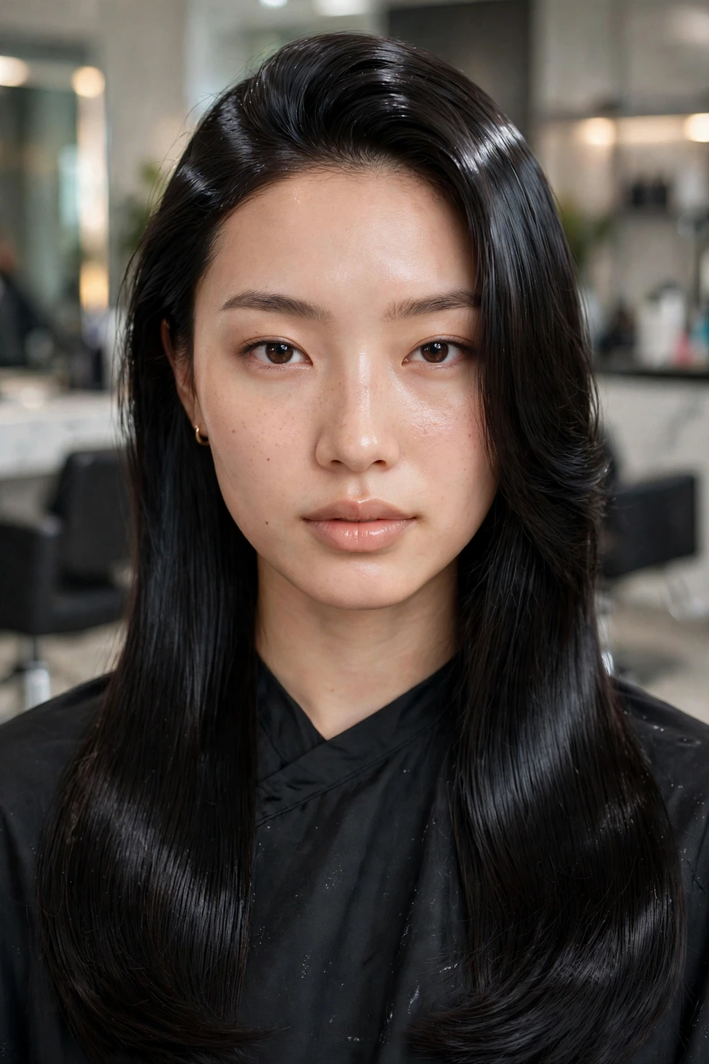 Glass hair blowout