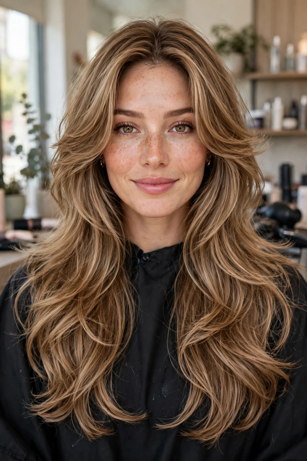 Classic butterfly layered haircut
