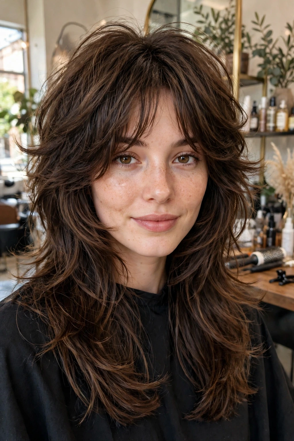 Butterfly shag layers haircut