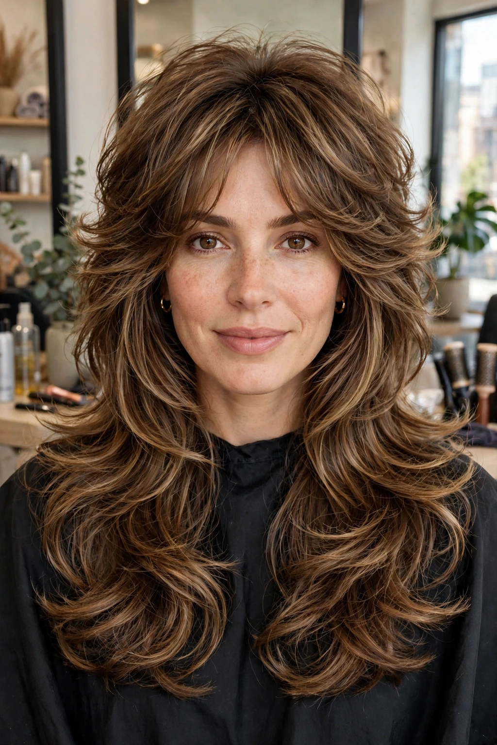 Butterfly layers for thick hair