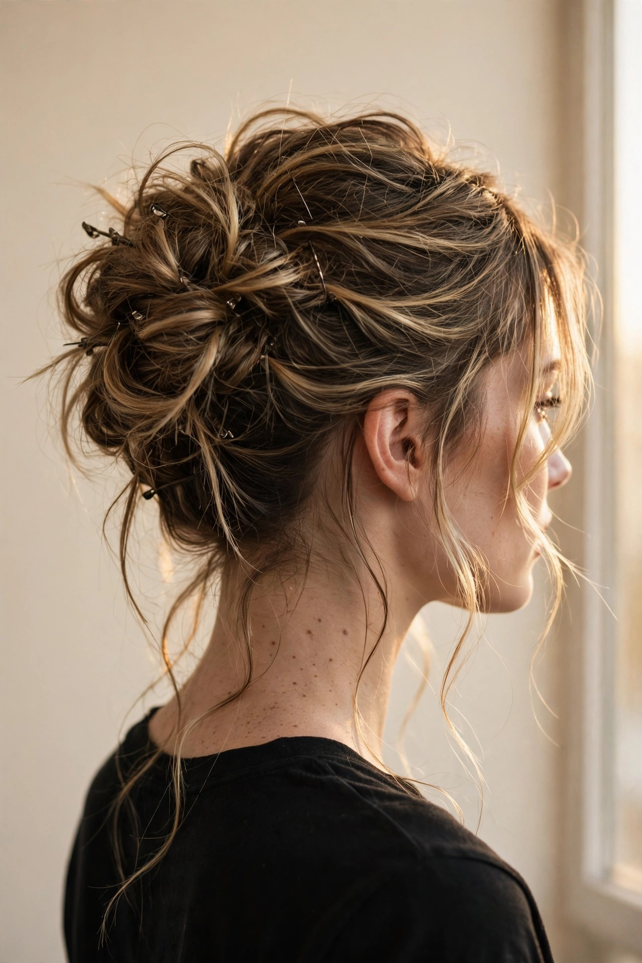 The Textured Updo hairstyle