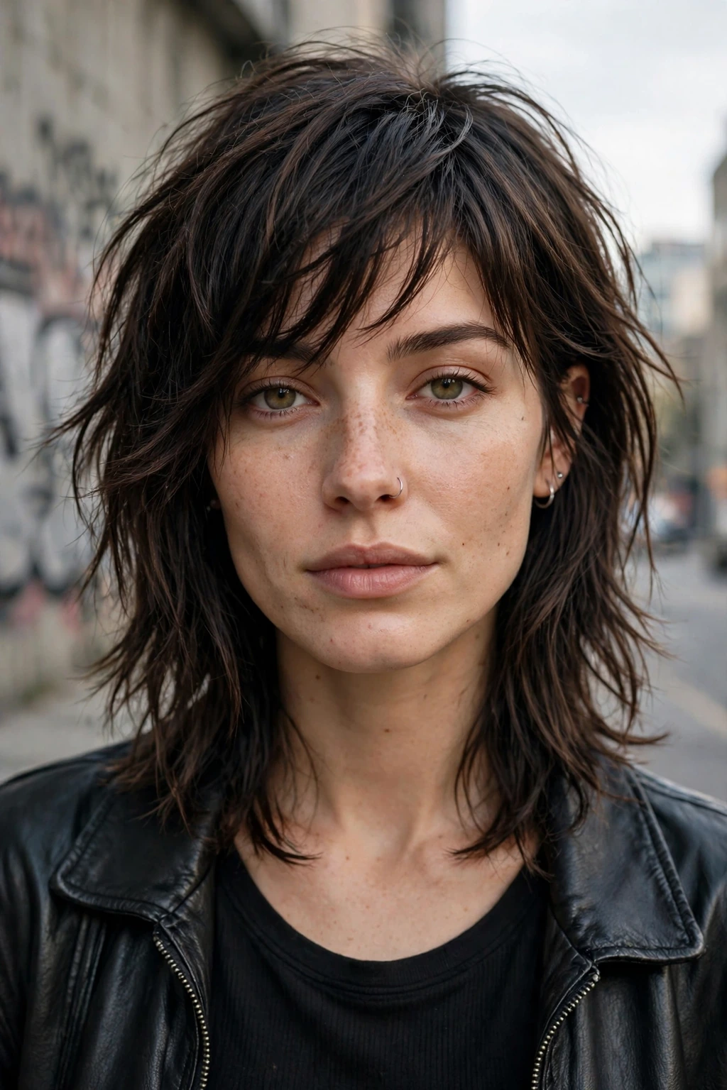 Choppy collarbone layers