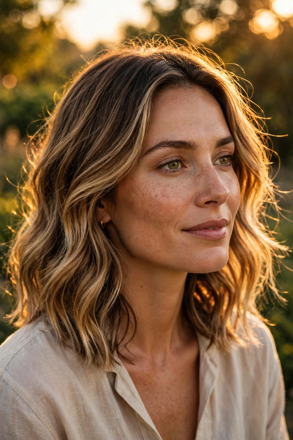 Sunlit collarbone waves