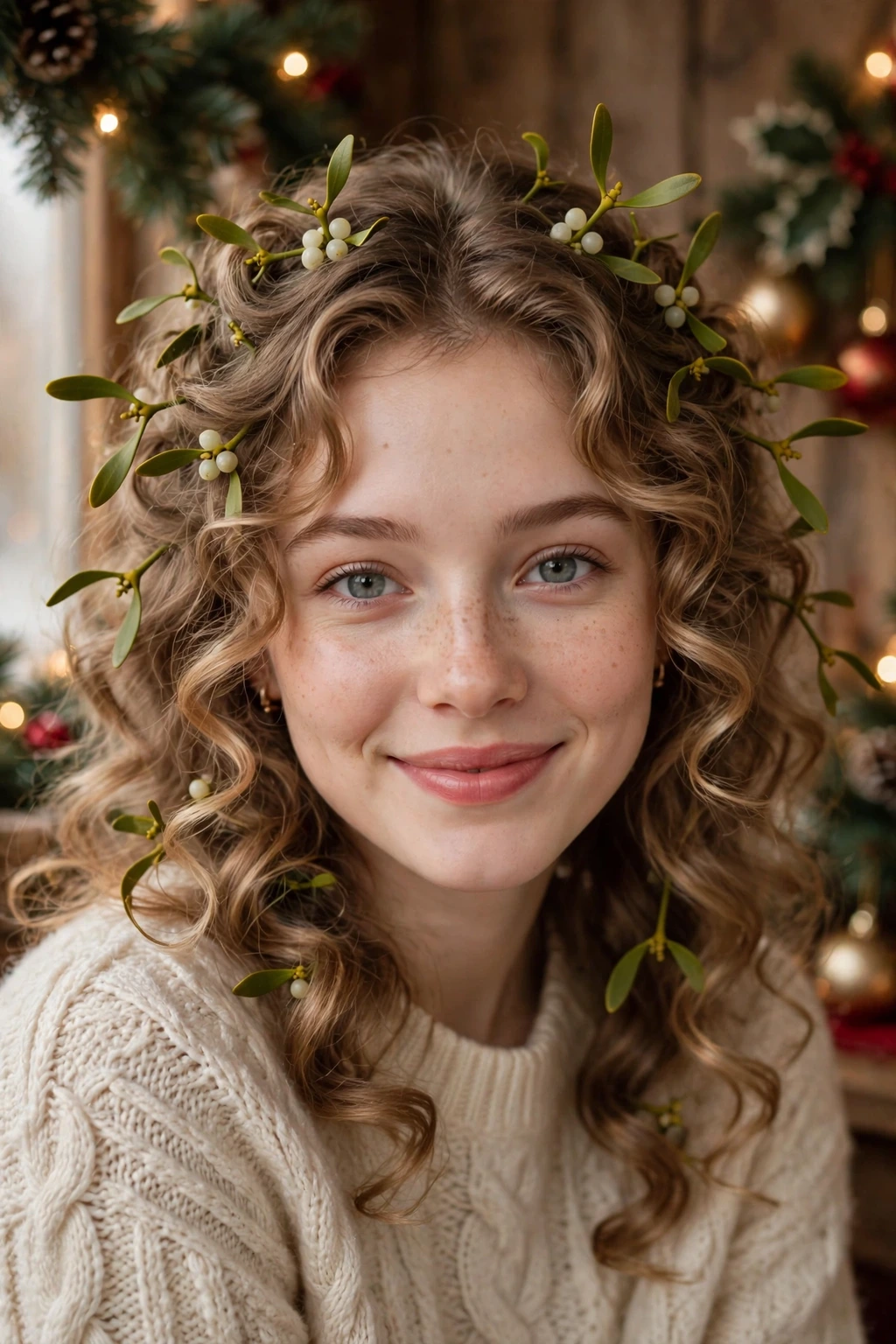 Mistletoe curls hairstyle