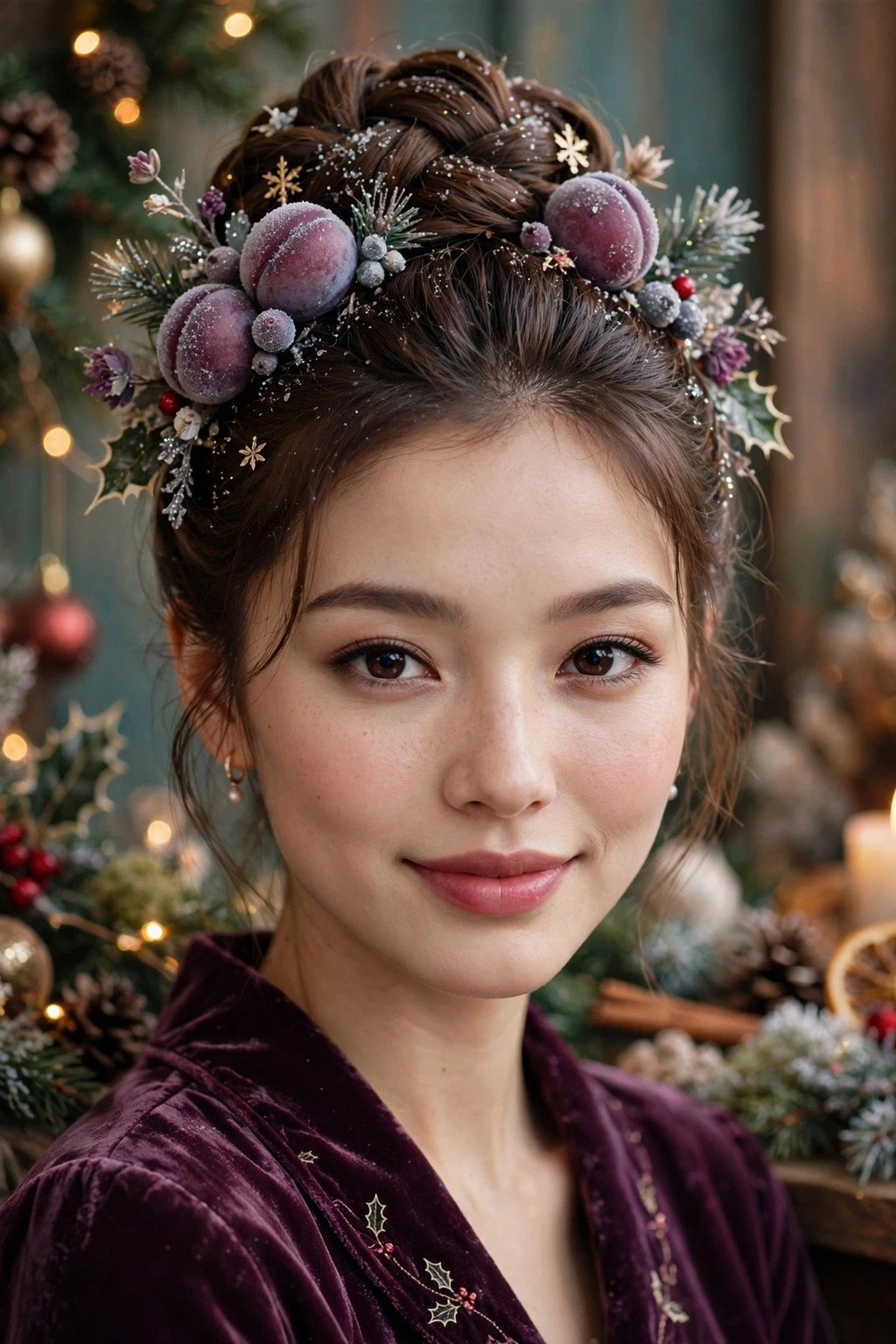 Sugarplum updo hairstyle