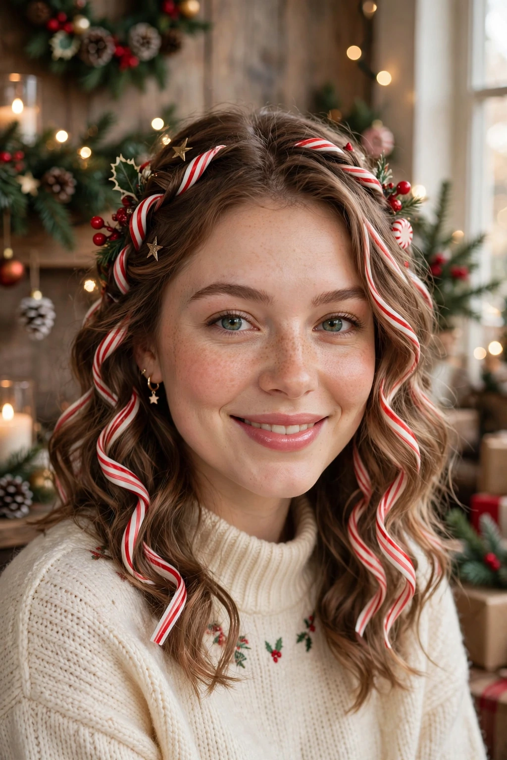 Peppermint twist waves hairstyle