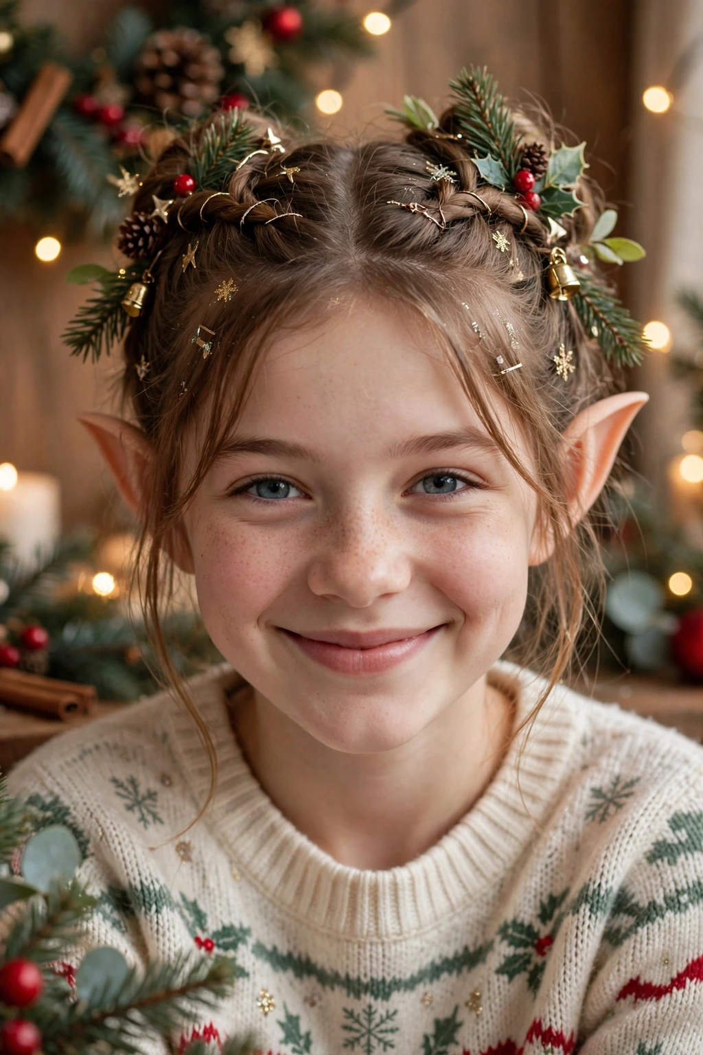 Elf ear hairstyle for girls