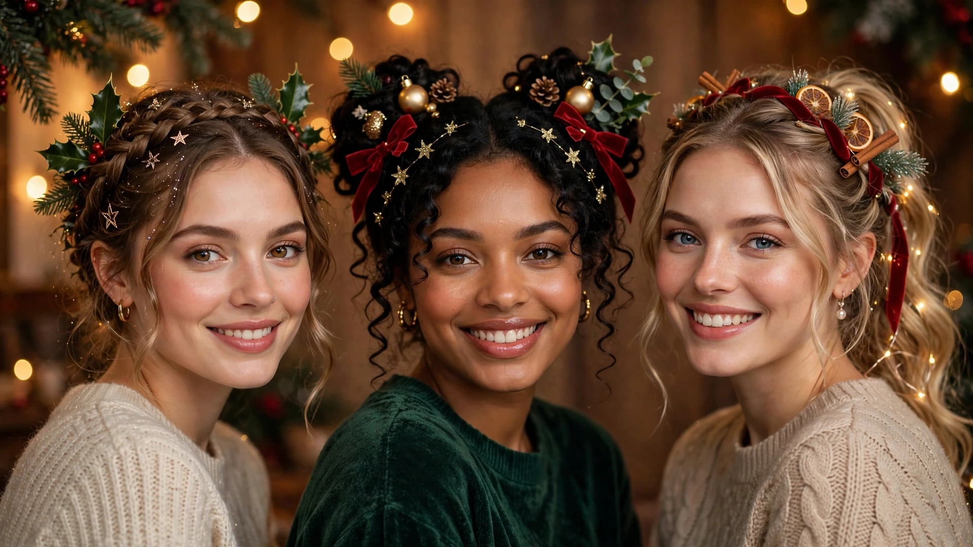 Christmas hairstyles inspiration