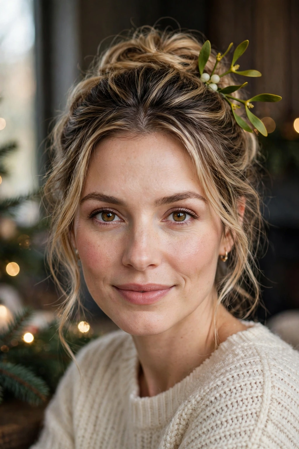 Mistletoe updo
