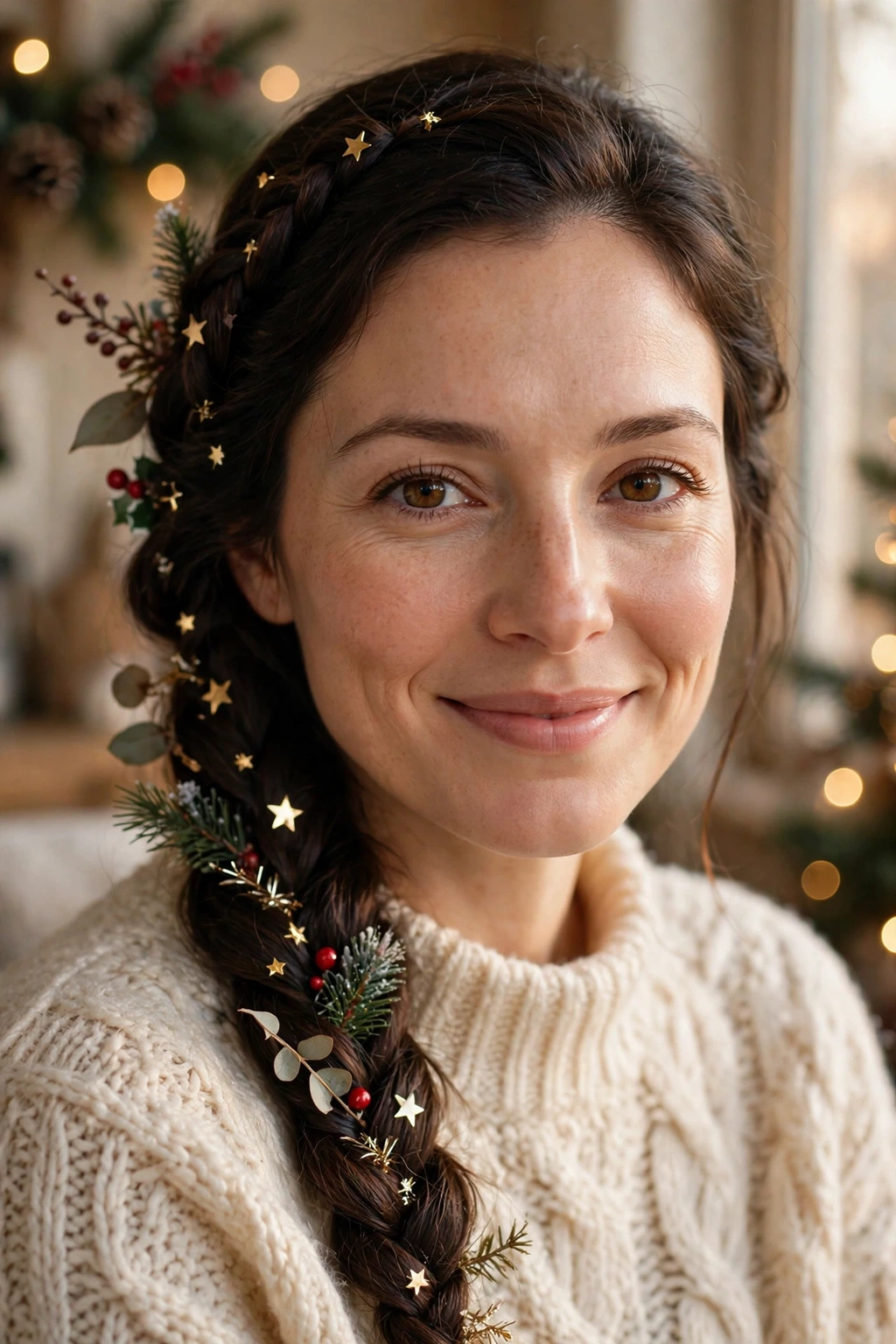 Starry side braid