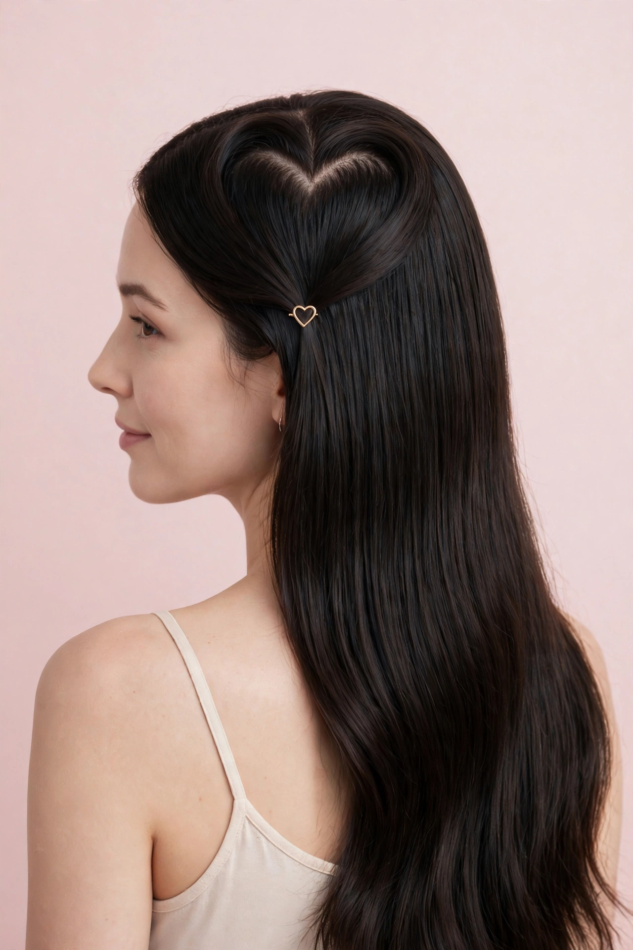 The Heart Part hairstyle