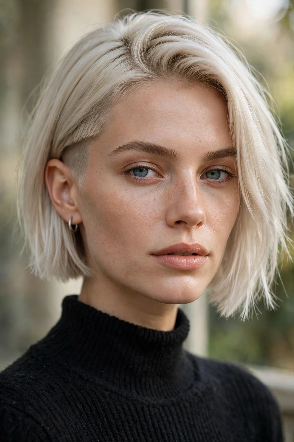 Edgy chin bob