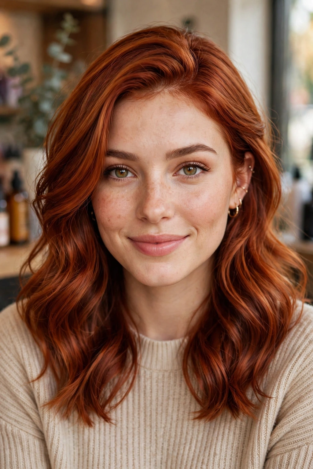 Copper cherry red hair