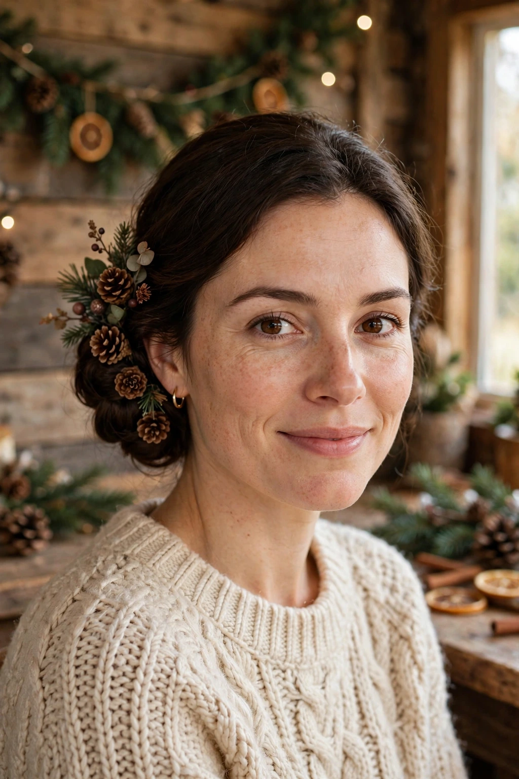 Pinecone chignon