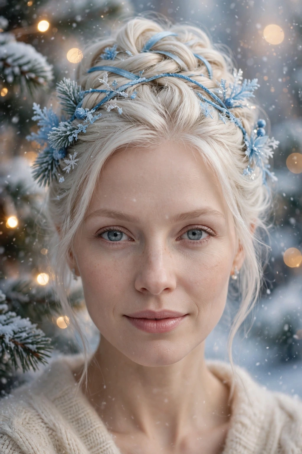 Winter wonderland updo