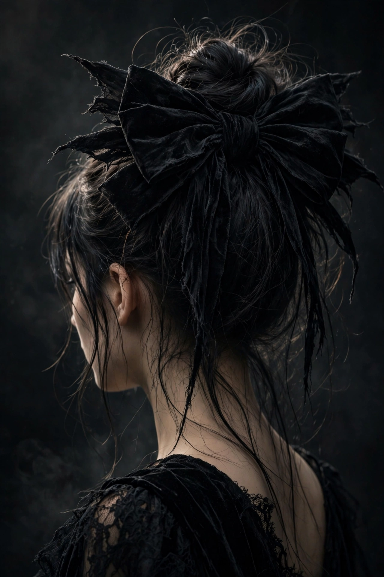 The Creepy Bow Bun hairstyle
