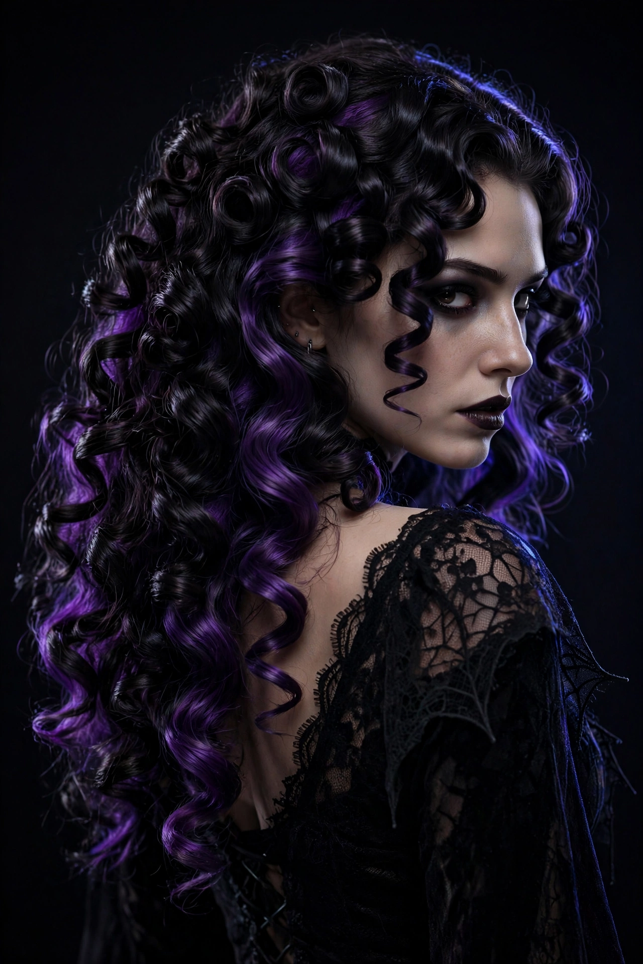 Gothic Clown Curls hairstyle