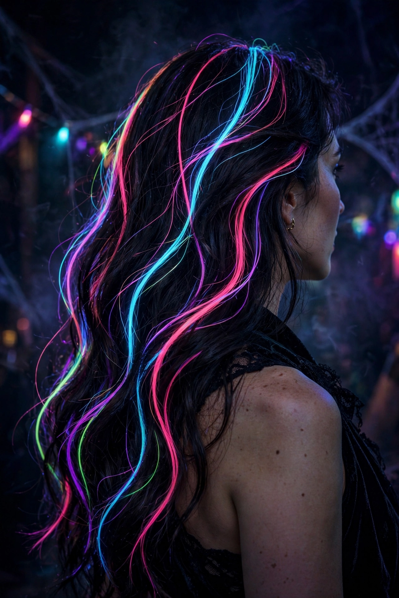 Neon Nightmare Streaks hairstyle