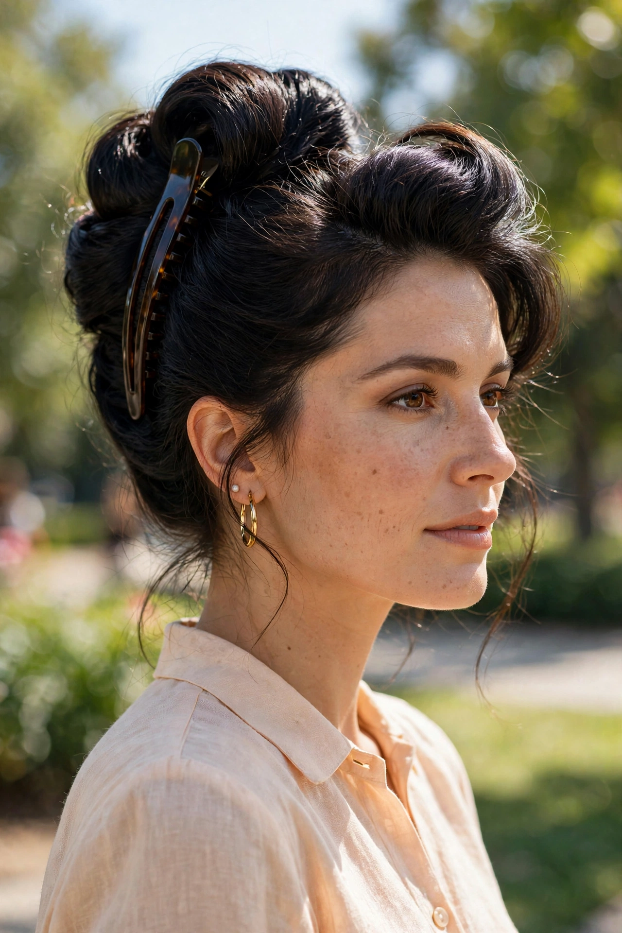 Classic Banana Clip Updo