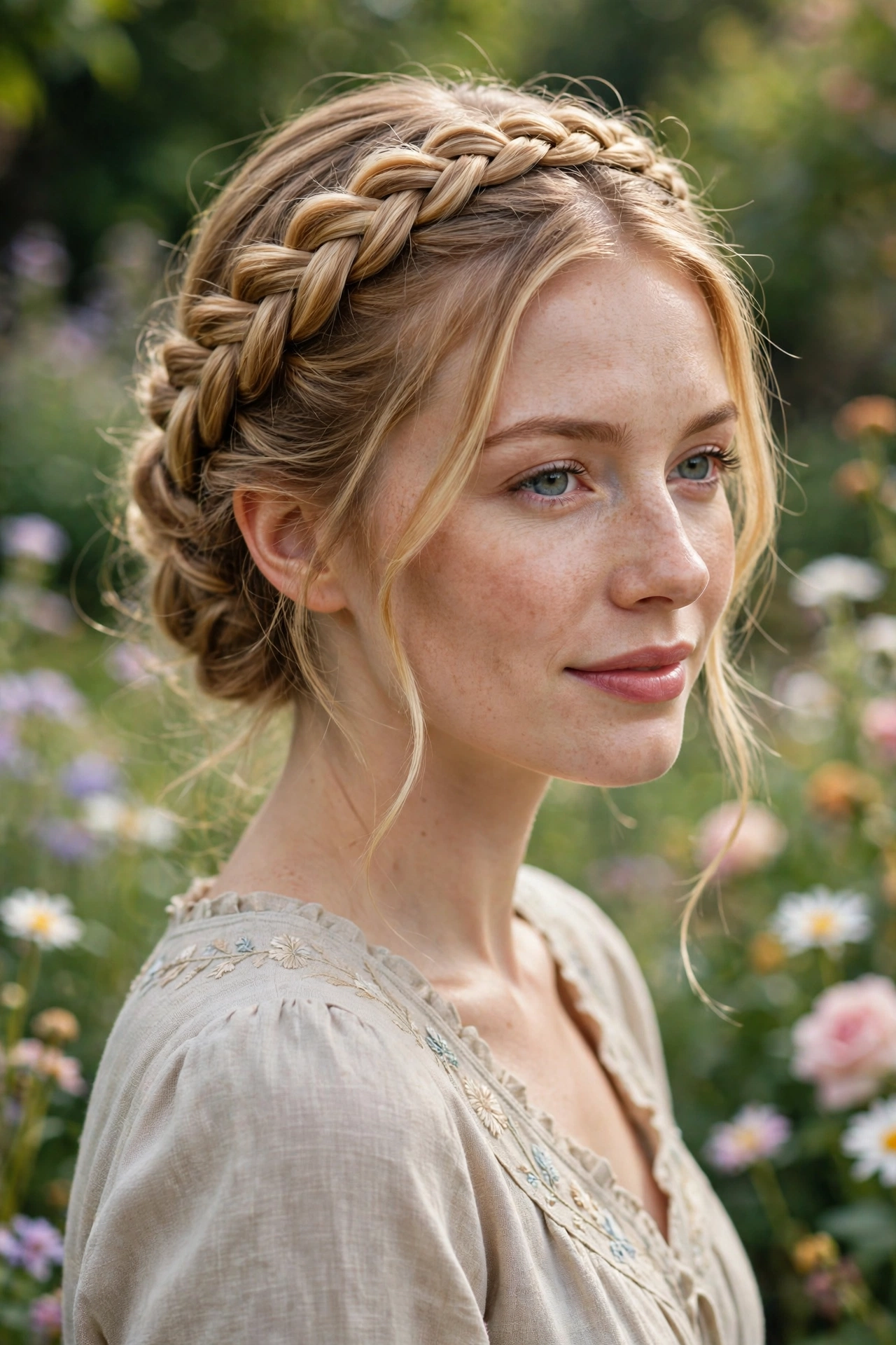 Elegant Milkmaid Braid