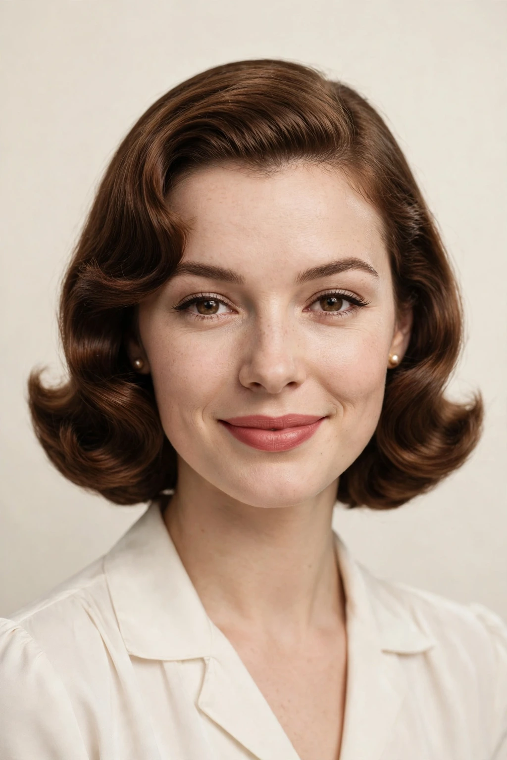 Soft pageboy curls
